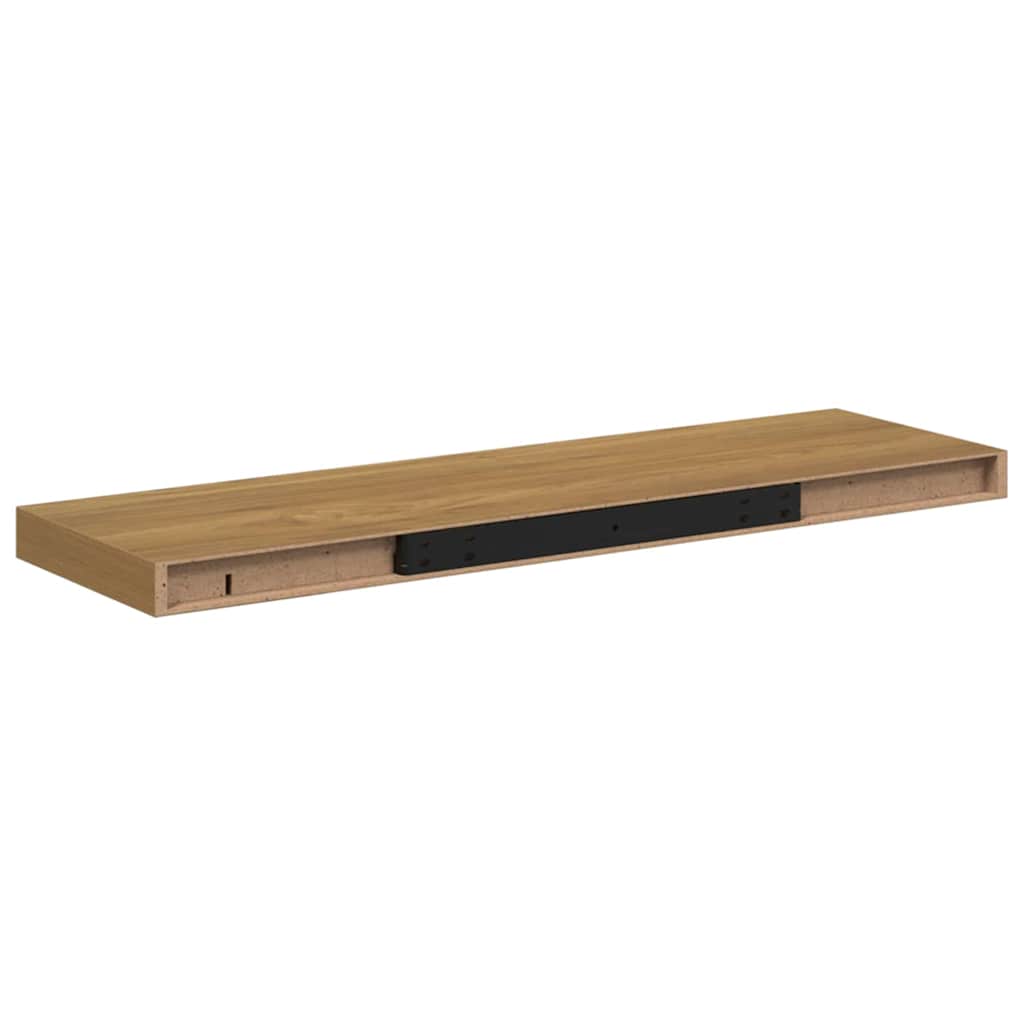 Wandregal Wandhalterung 2 Stk. Braun 80 x 23,5 x 3,8 cm