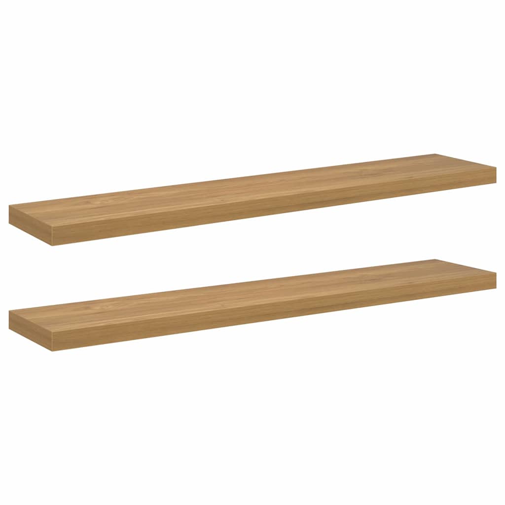 Wandregal Wandhalterung 2 Stk. Braun 120 x 23,5 x 3,8 cm
