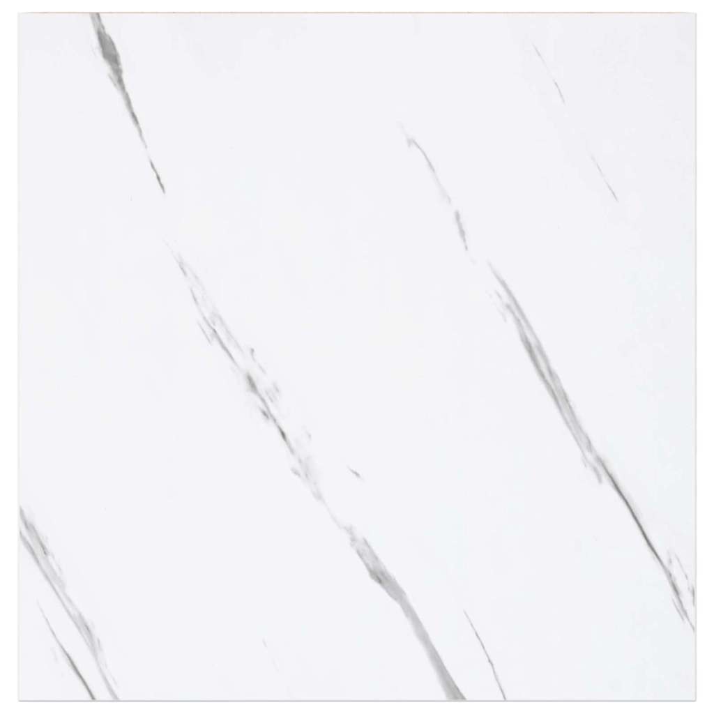 Wandregal Wandhalterung 4 Stk. Weiß Marmor 23 x 23,5 x 3,8 cm