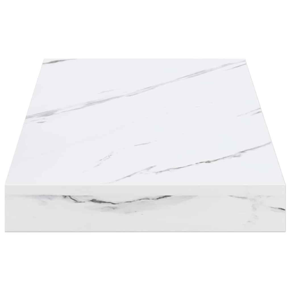 Wandregal Wandhalterung Weiß Marmor 50 x 23,5 x 3,8 cm