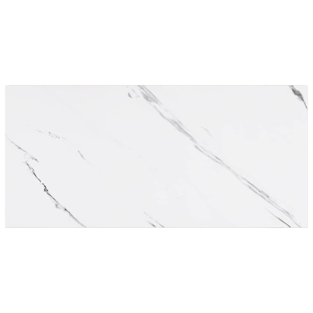 Wandregal Wandhalterung Weiß Marmor 50 x 23,5 x 3,8 cm