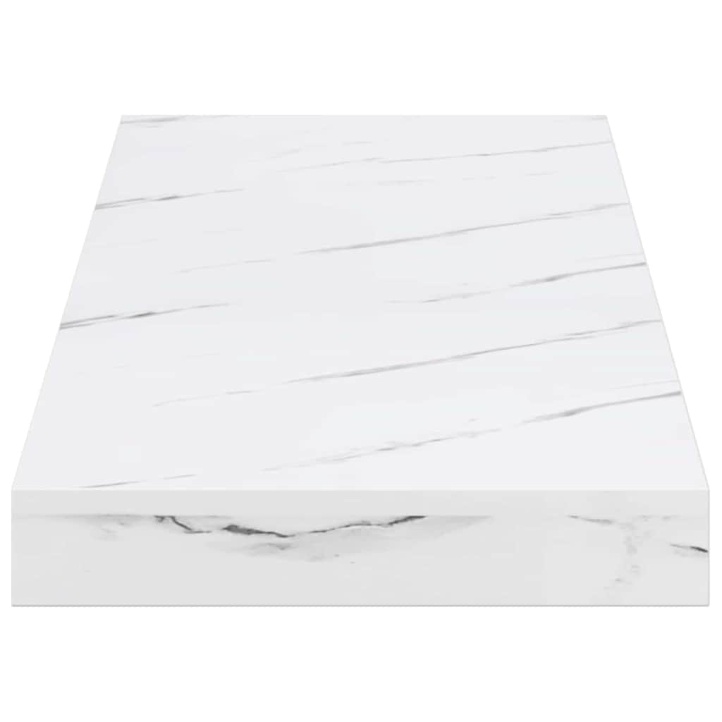 Wandregal Wandhalterung Weiß Marmor 60 x 23,5 x 3,8 cm