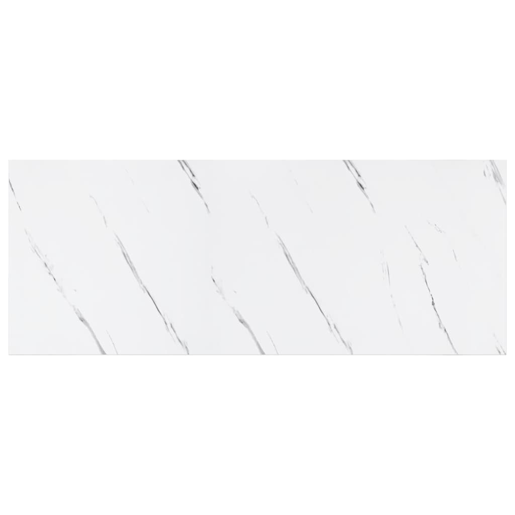 Wandregal Wandhalterung 2 Stk. Weiß Marmor 60 x 23,5 x 3,8 cm
