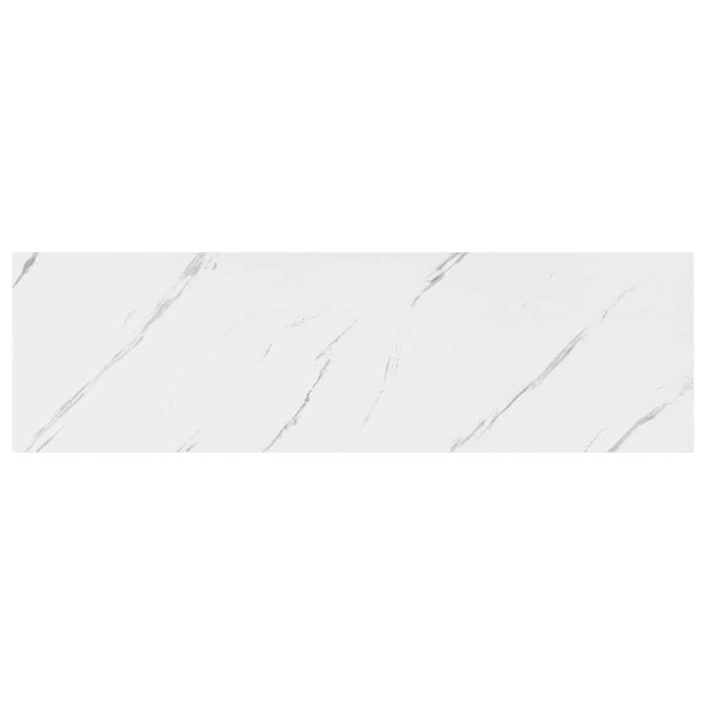 Wandregal Wandhalterung 2 Stk. Weiß Marmor 90 x 23,5 x 3,8 cm