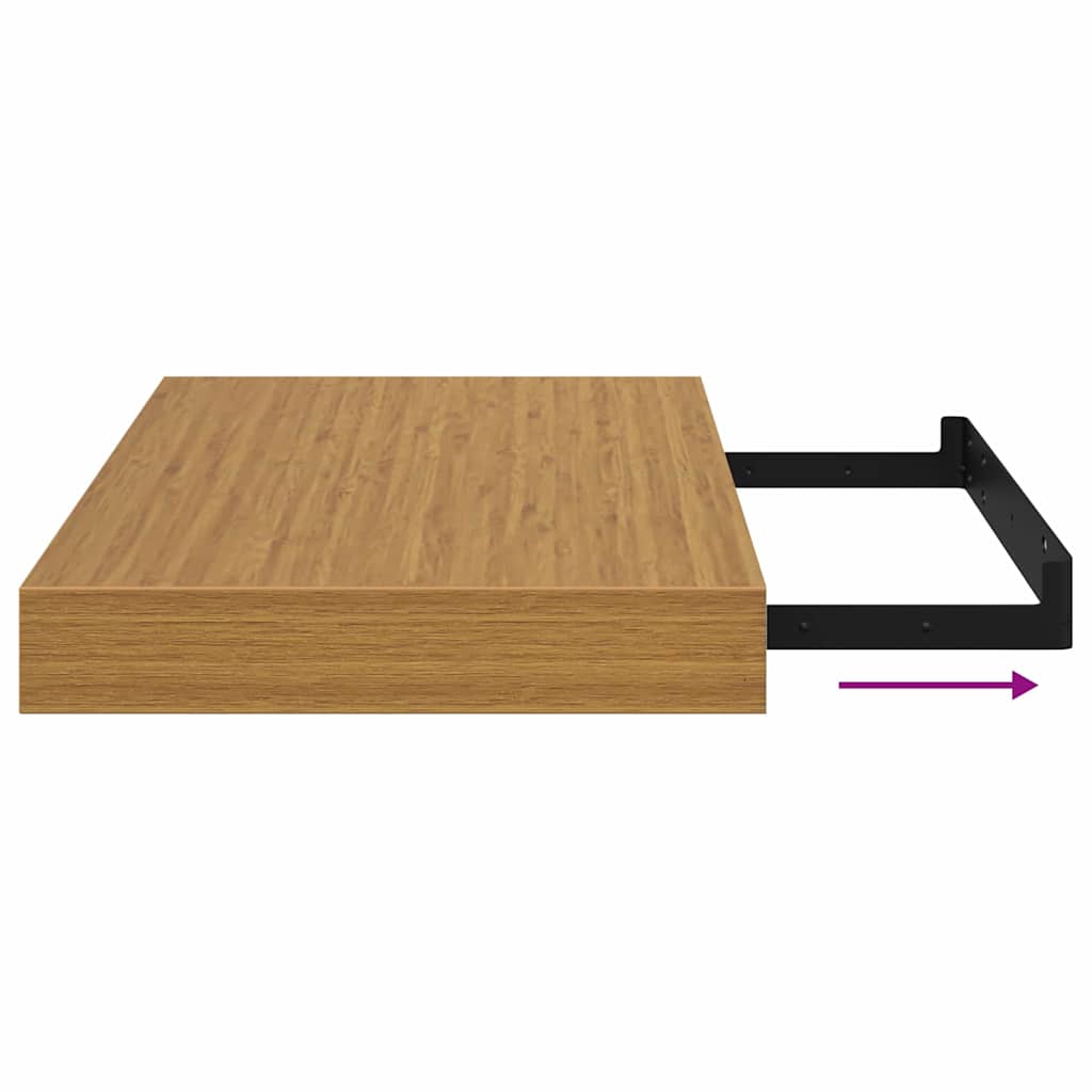 Wandregal Wandhalterung Beige 40 x 23,5 x 3,8 cm Holzwerkstoff