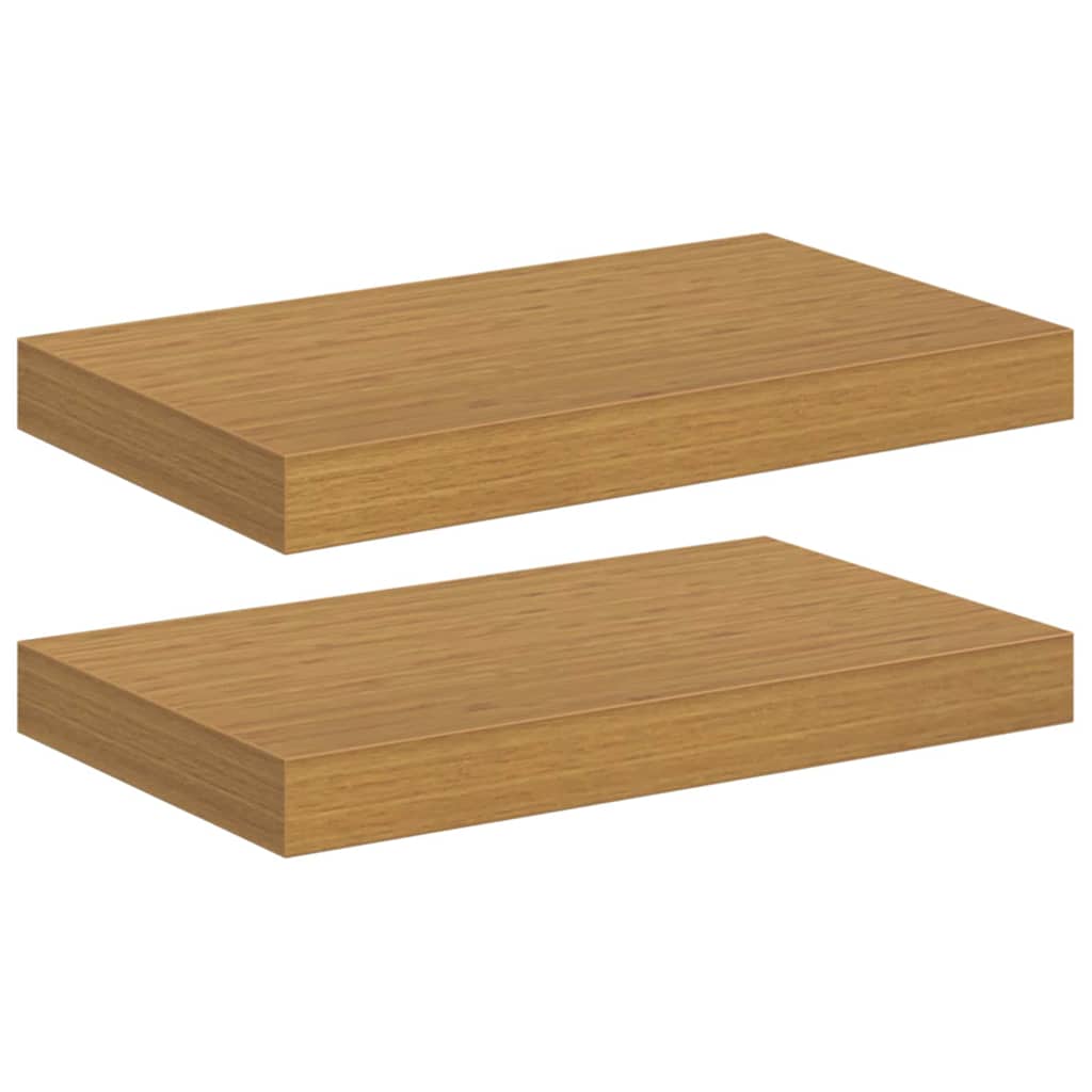 Wandregal 2 stk. Beige 40 x 23,5 x 3,8 cm Holzwerkstoff