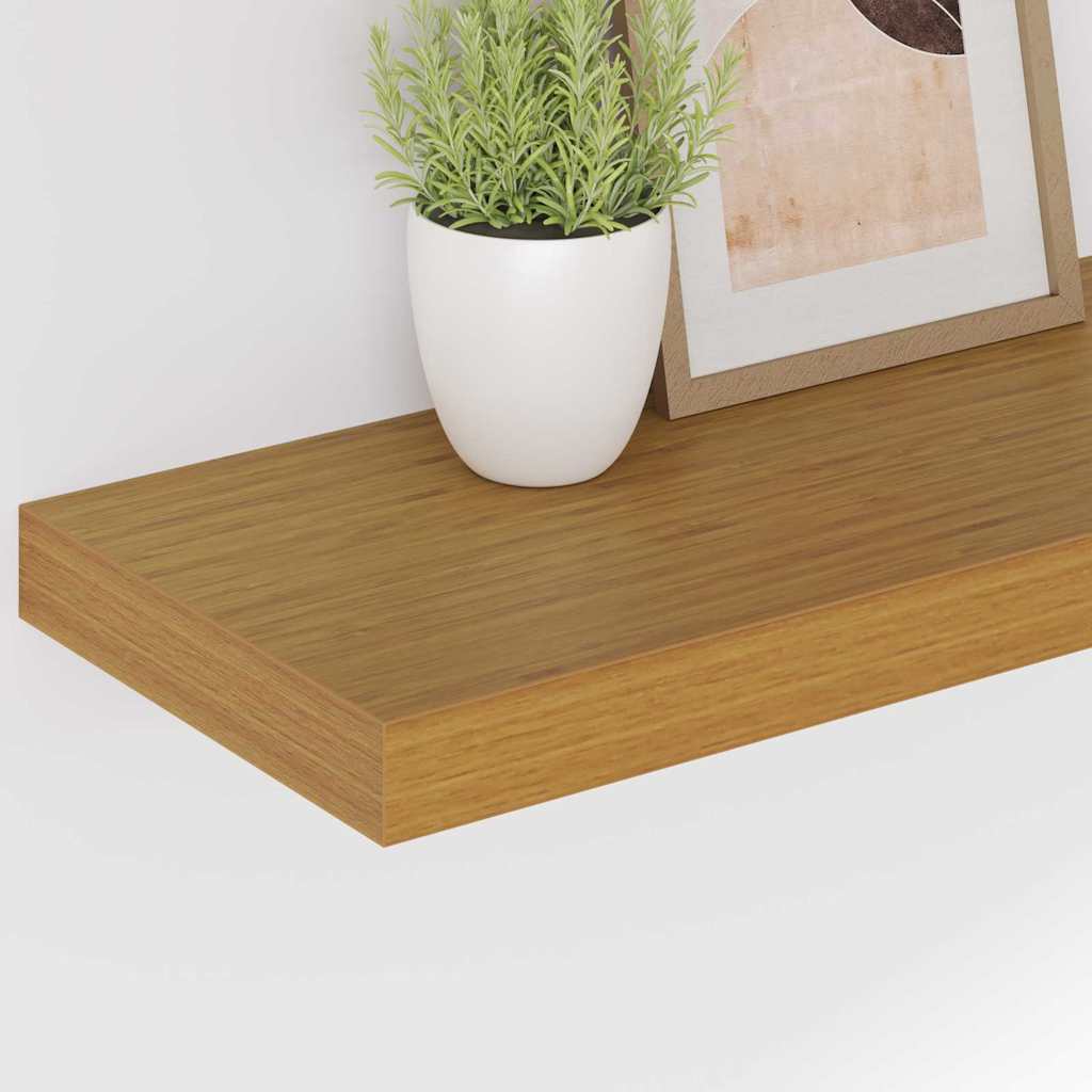 Wandregal Wandhalterung Beige 50 x 23,5 x 3,8 cm Holzwerkstoff