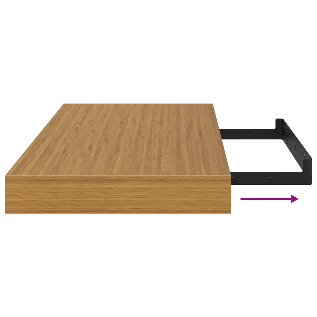 Wandregal 2 stk. Beige 50 x 23,5 x 3,8 cm Holzwerkstoff