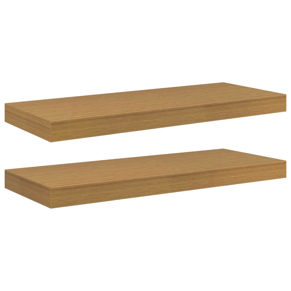 Wandregal 2 stk. Beige 60 x 23,5 x 3,8 cm Holzwerkstoff