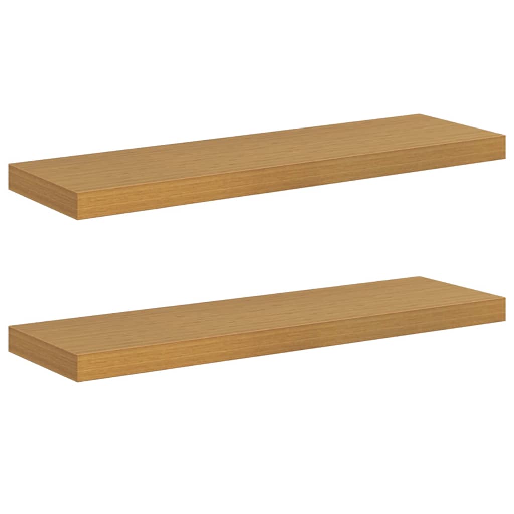 Wandregal 2 stk. Beige 90 x 23,5 x 3,8 cm Holzwerkstoff