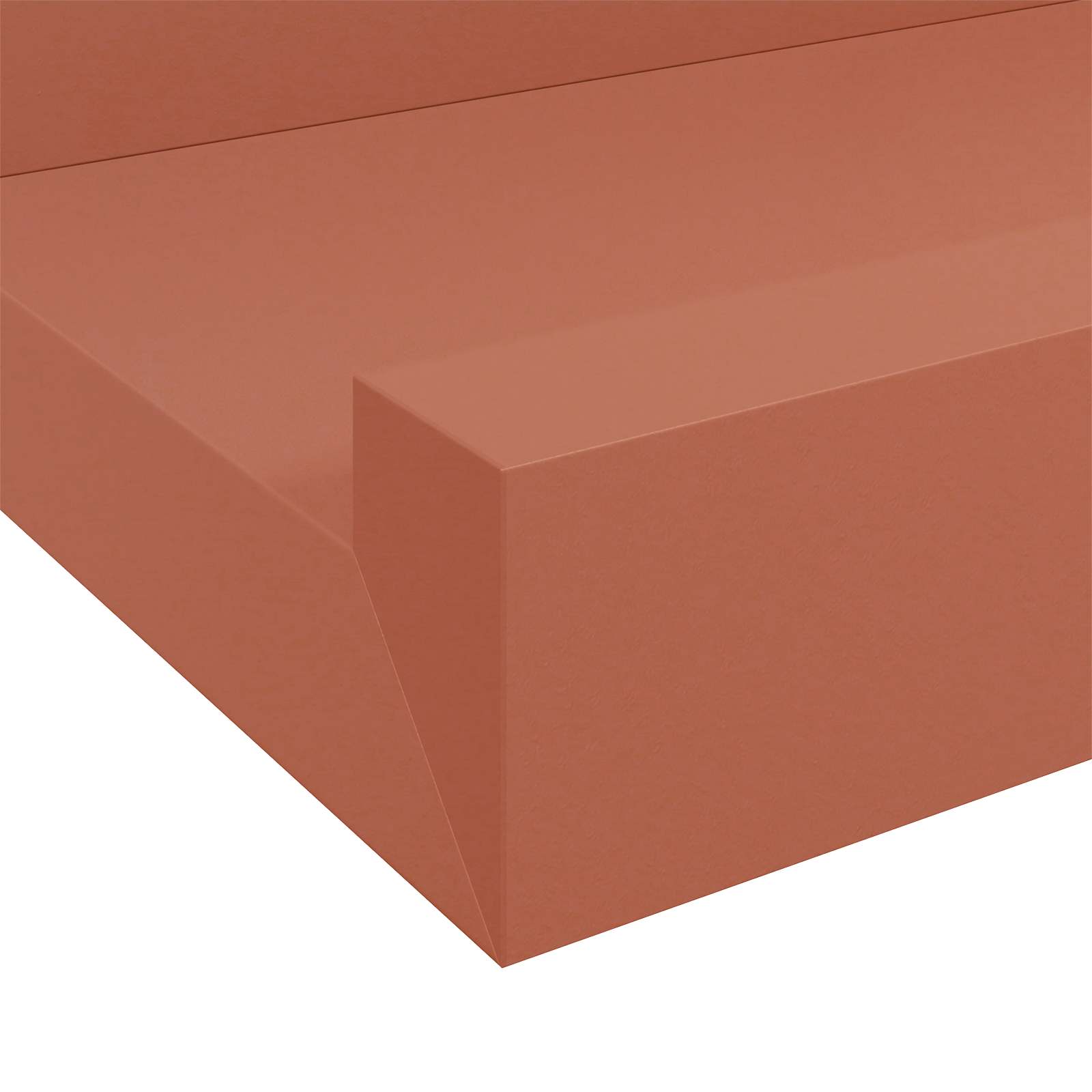 Wandregal Wandhalterung 2 Stk. Rot 40 x 9 x 3 cm Holzwerkstoff