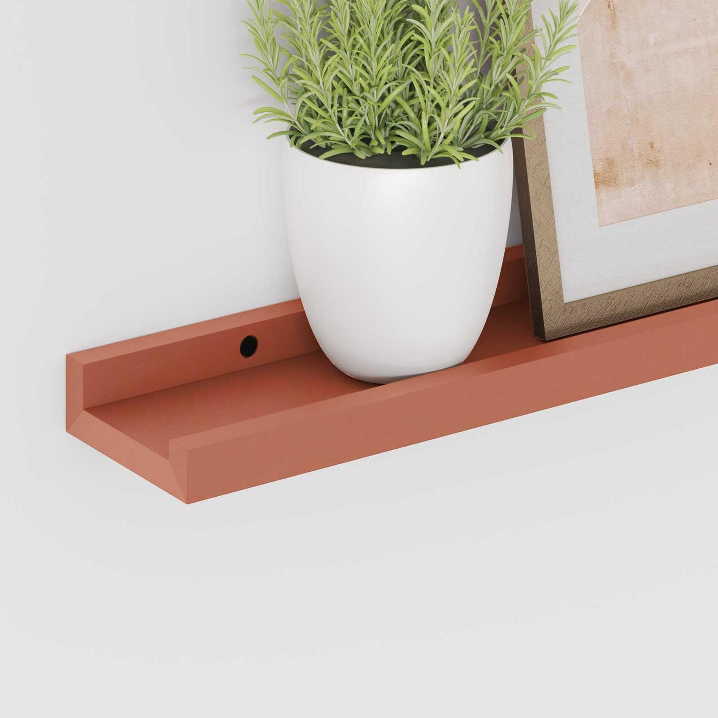 Wandregal Wandhalterung 2 Stk. Rot 40 x 9 x 3 cm Holzwerkstoff