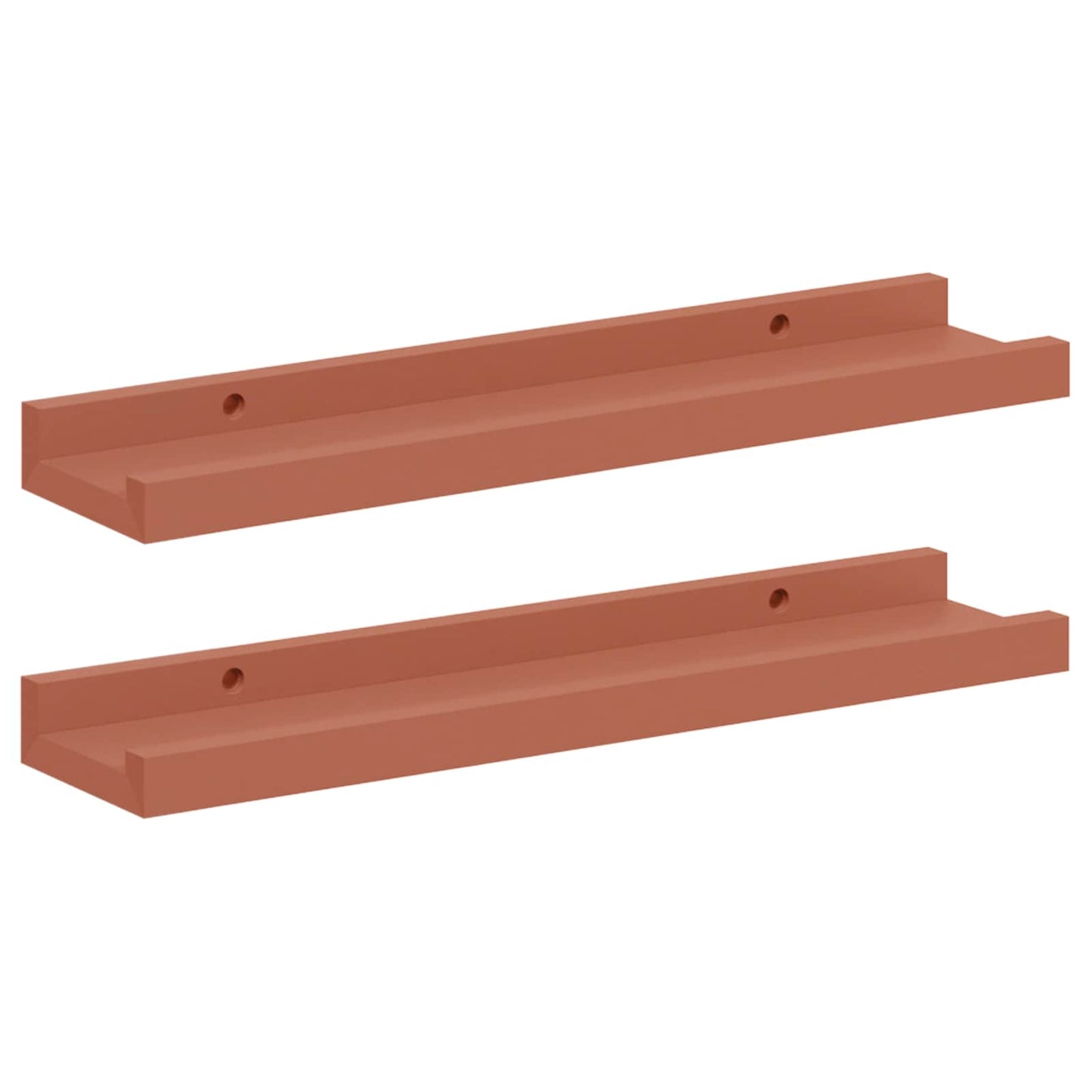 Wandregal Wandhalterung 2 Stk. Rot 40 x 9 x 3 cm Holzwerkstoff