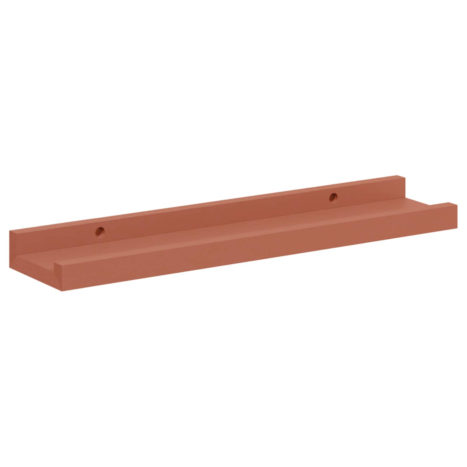 Wandregal Wandhalterung 2 Stk. Rot 40 x 9 x 3 cm Holzwerkstoff