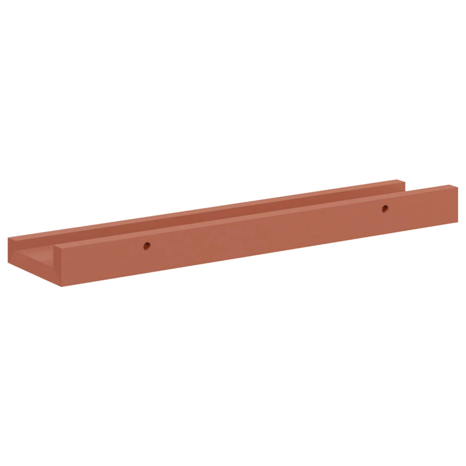 Wandregal Wandhalterung 2 Stk. Rot 40 x 9 x 3 cm Holzwerkstoff