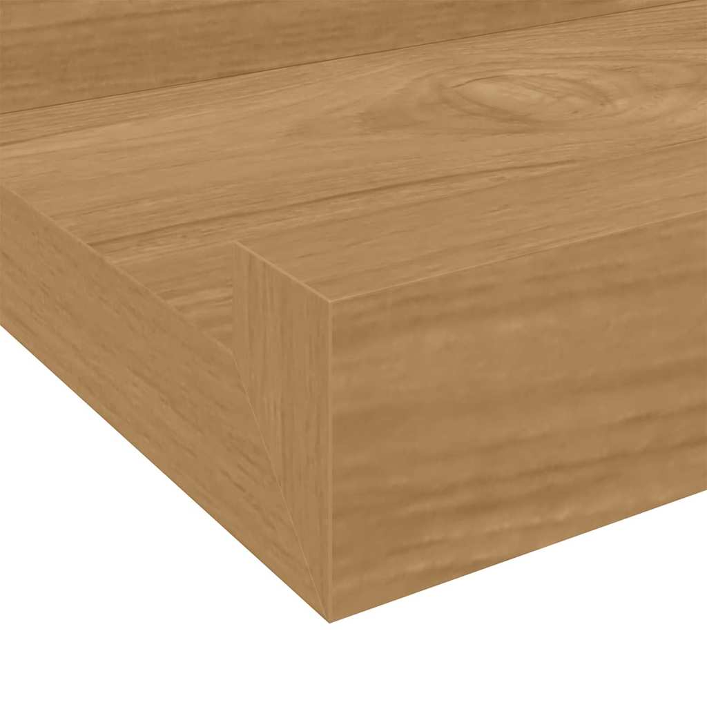 Wandregal Wandhalterung 2 Stk. Braun 40 x 9 x 3 cm