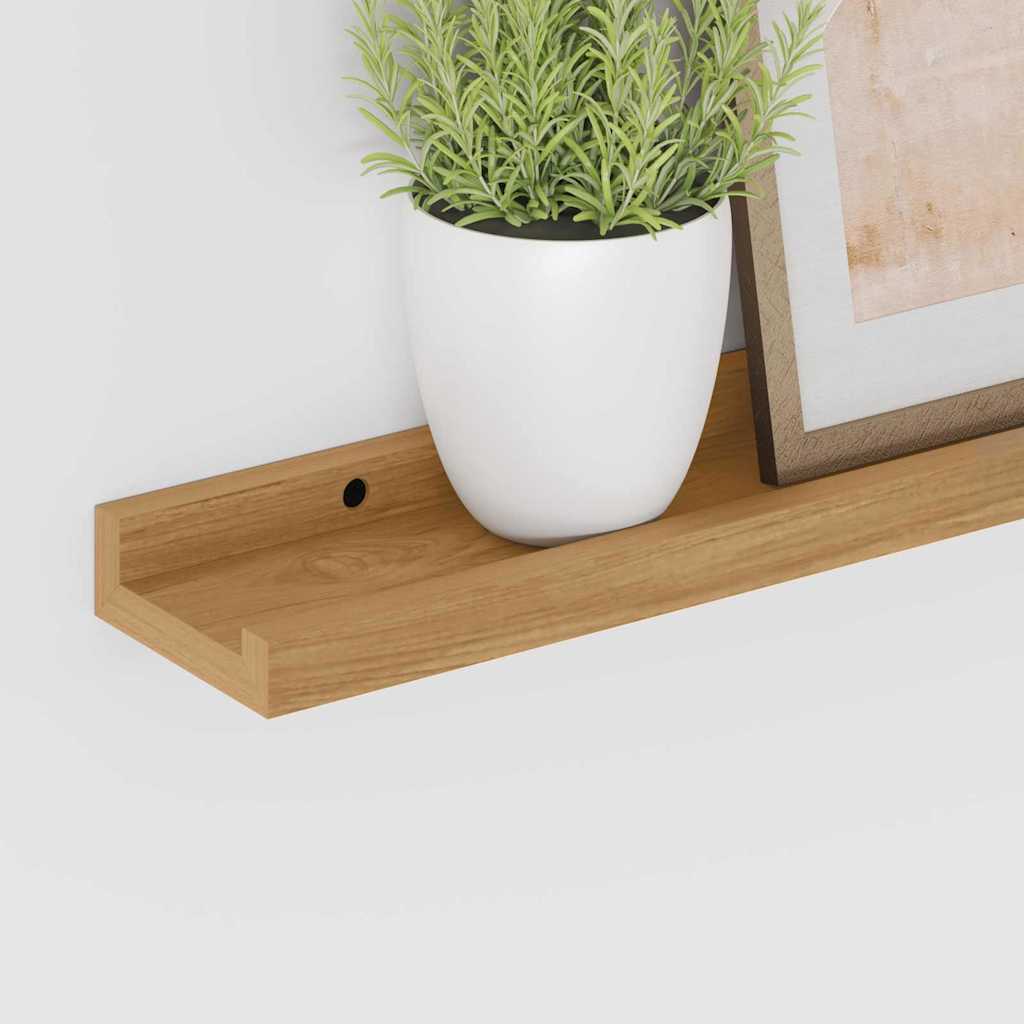 Wandregal Wandhalterung 2 Stk. Braun 40 x 9 x 3 cm