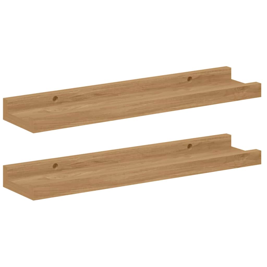 Wandregal Wandhalterung 2 Stk. Braun 40 x 9 x 3 cm