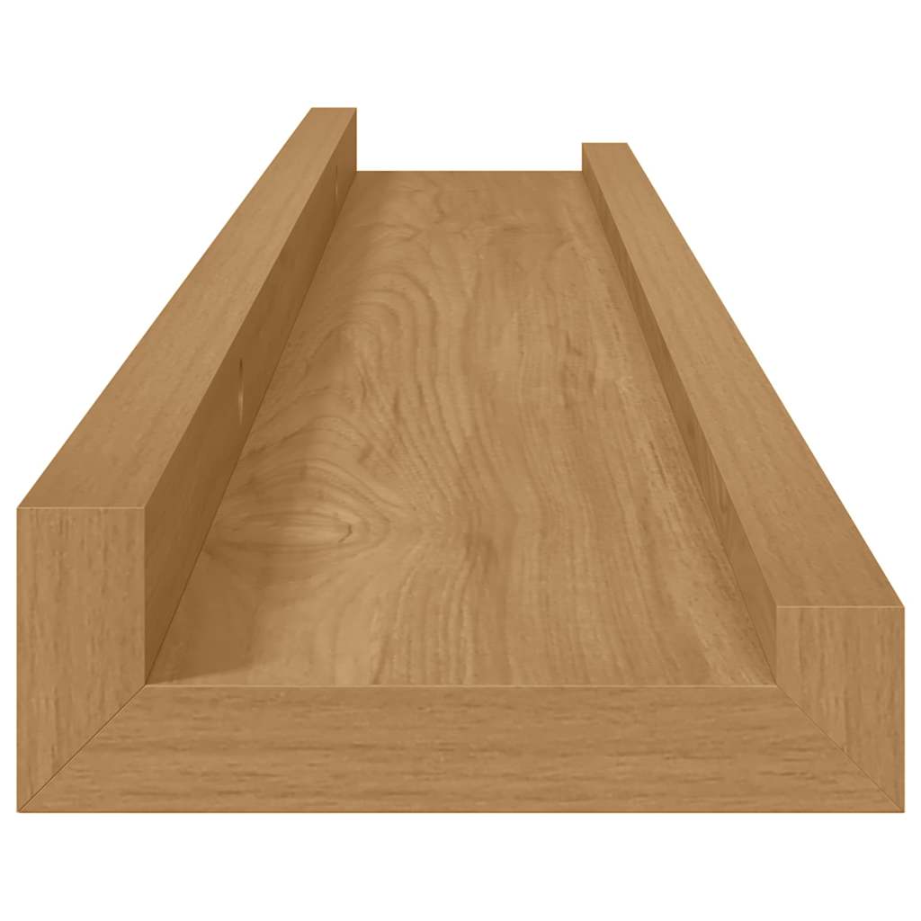 Wandregal Wandhalterung 2 Stk. Braun 60 x 9 x 3 cm
