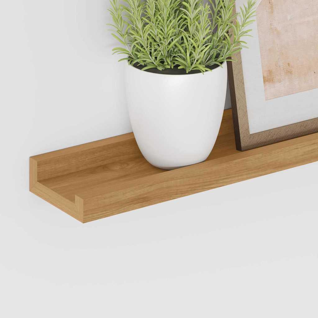 Wandregal Wandhalterung 2 Stk. Braun 80 x 9 x 3 cm