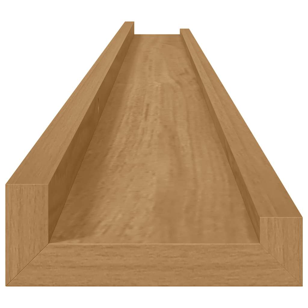 Wandregal Wandhalterung 2 Stk. Braun 115 x 9 x 3 cm
