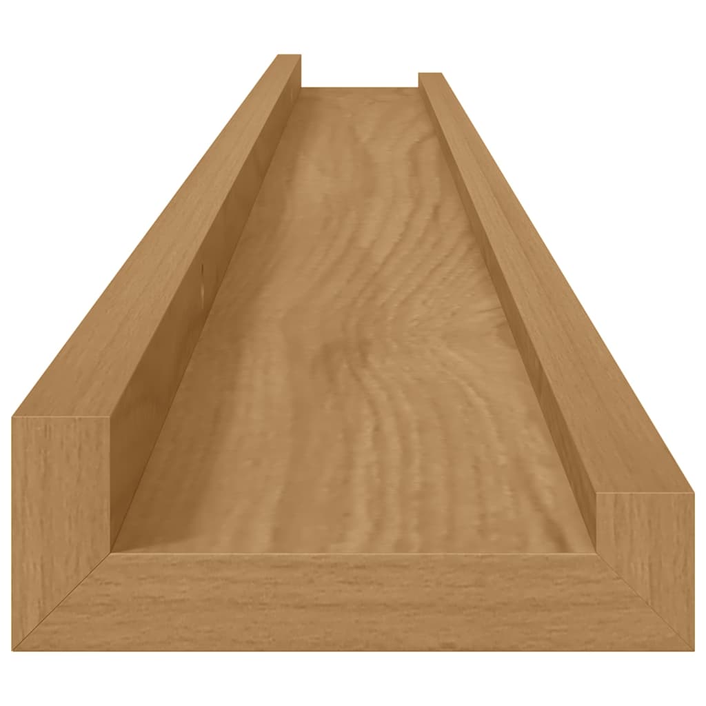 Wandregal 4 stk. Braun 100 x 9 x 3 cm Holzwerkstoff