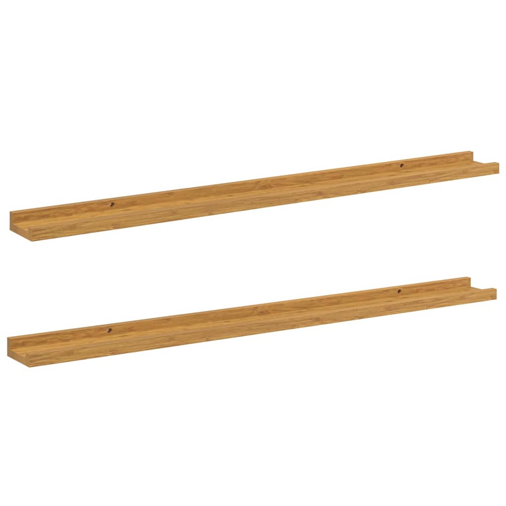 Wandregal 2 stk. Beige 100 x 9 x 3 cm Holzwerkstoff