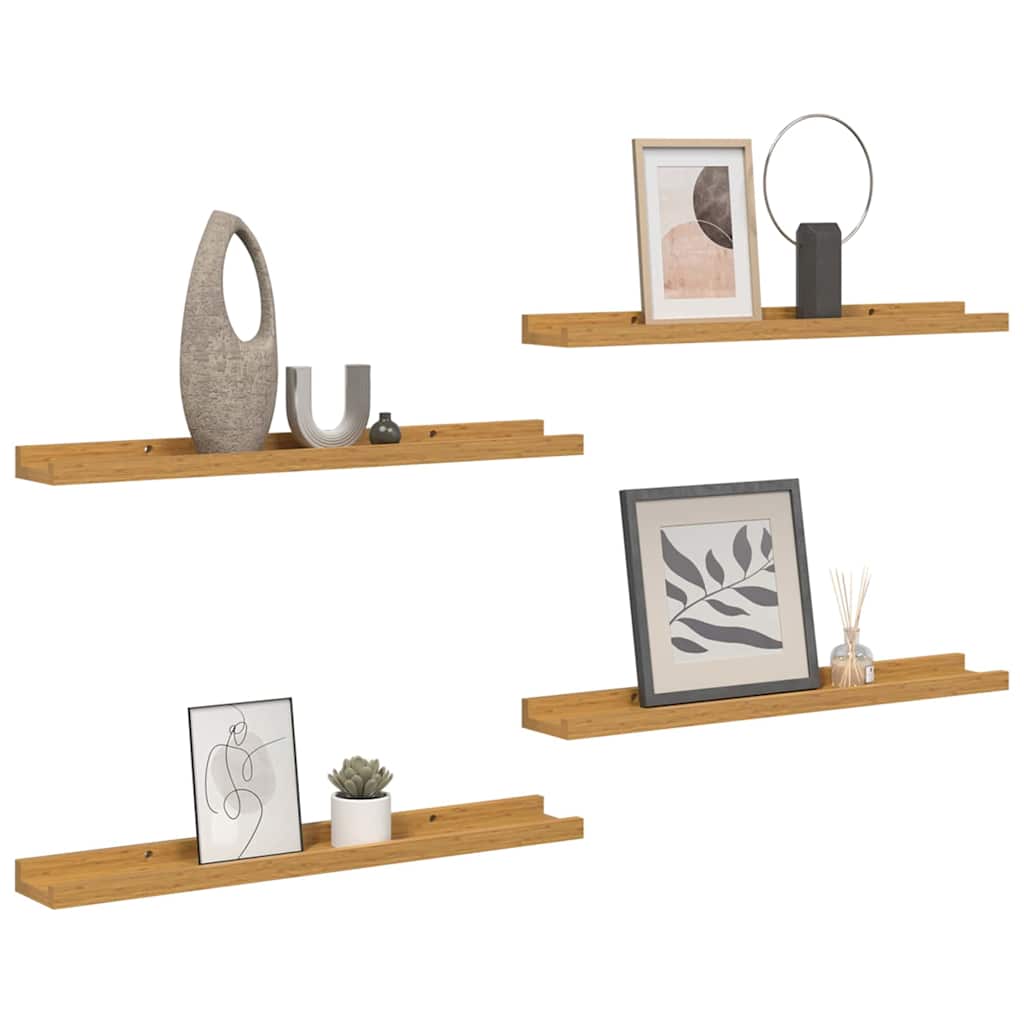Wandregal Wandhalterung 4 Stk. Beige 40 x 9 x 3 cm