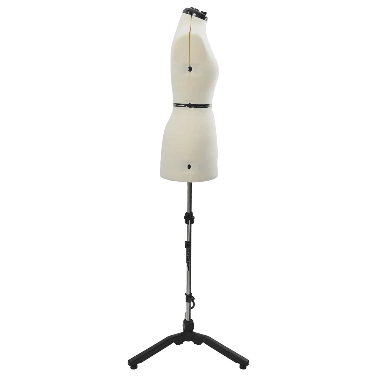 Verstellbare Kleiderform für Damen Creme S Samt