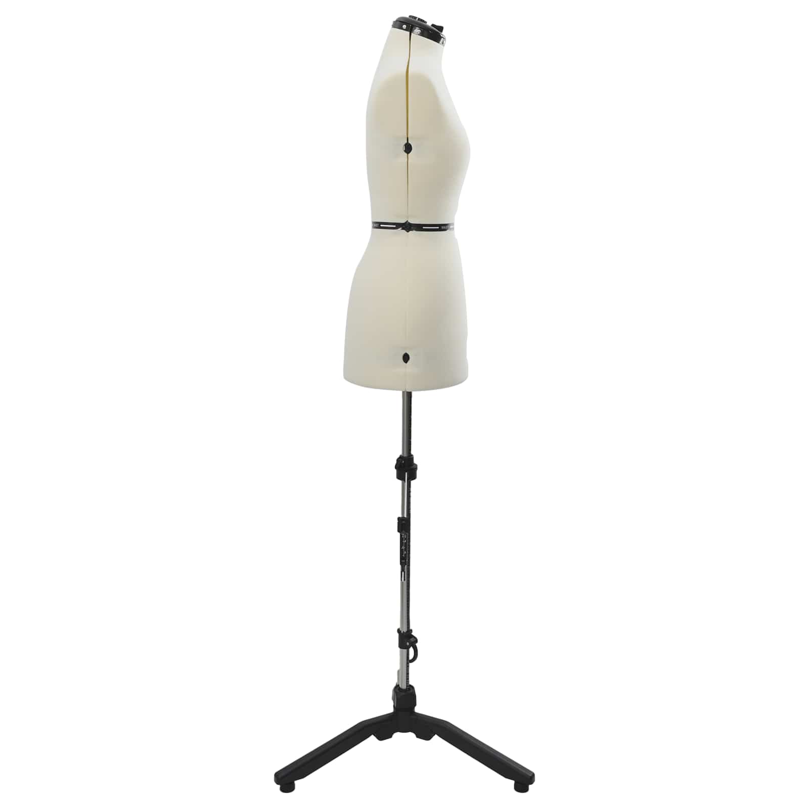 Verstellbare Kleiderform für Damen Creme S Samt