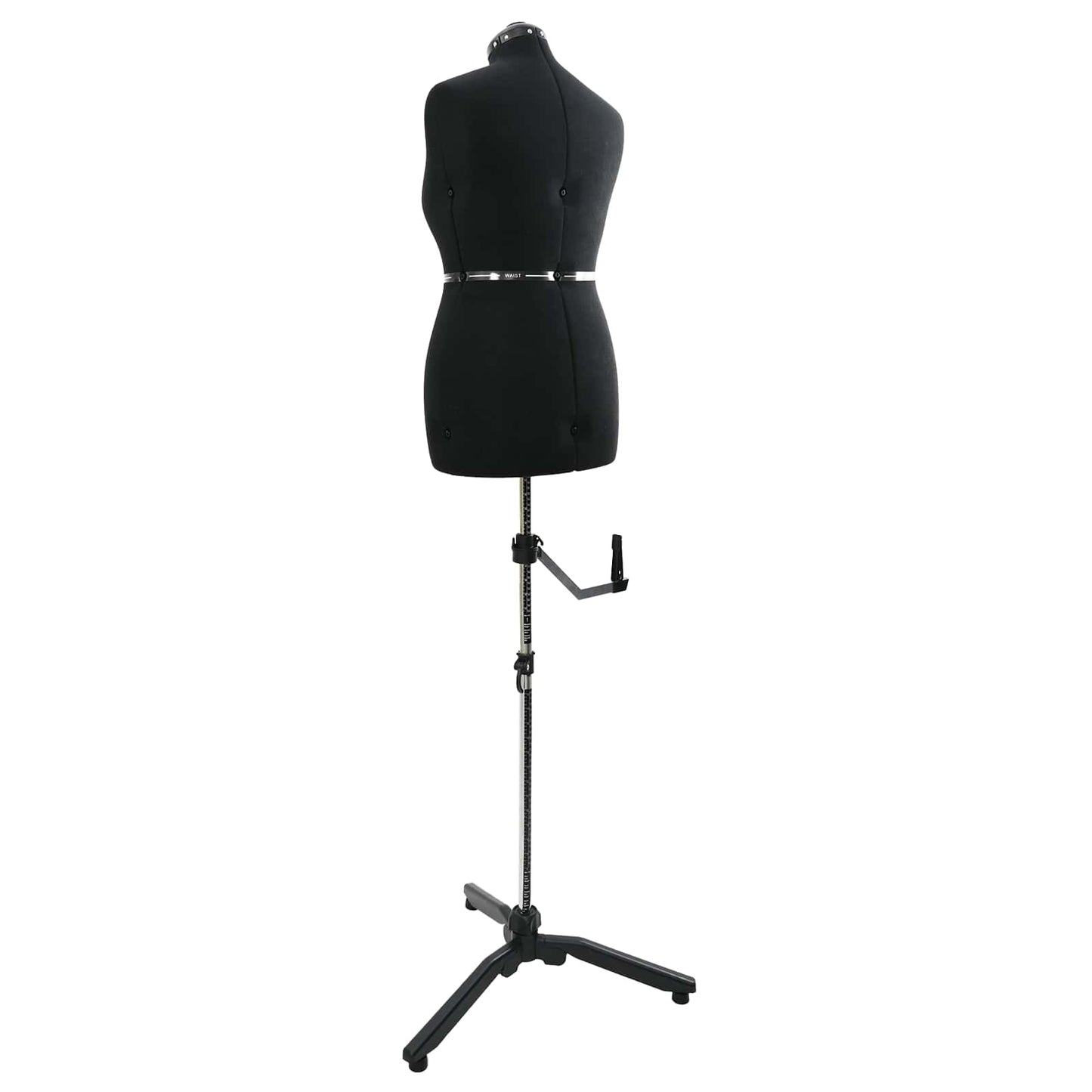 Verstellbare Kleiderform für Damen Schwarz M Samt