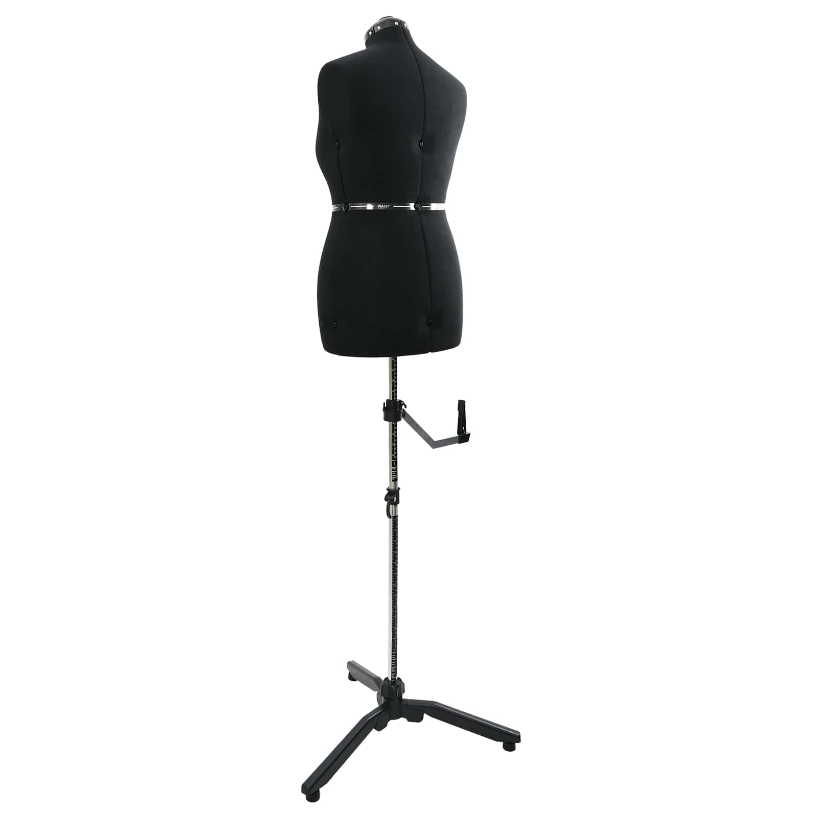 Verstellbare Kleiderform für Damen Schwarz M Samt