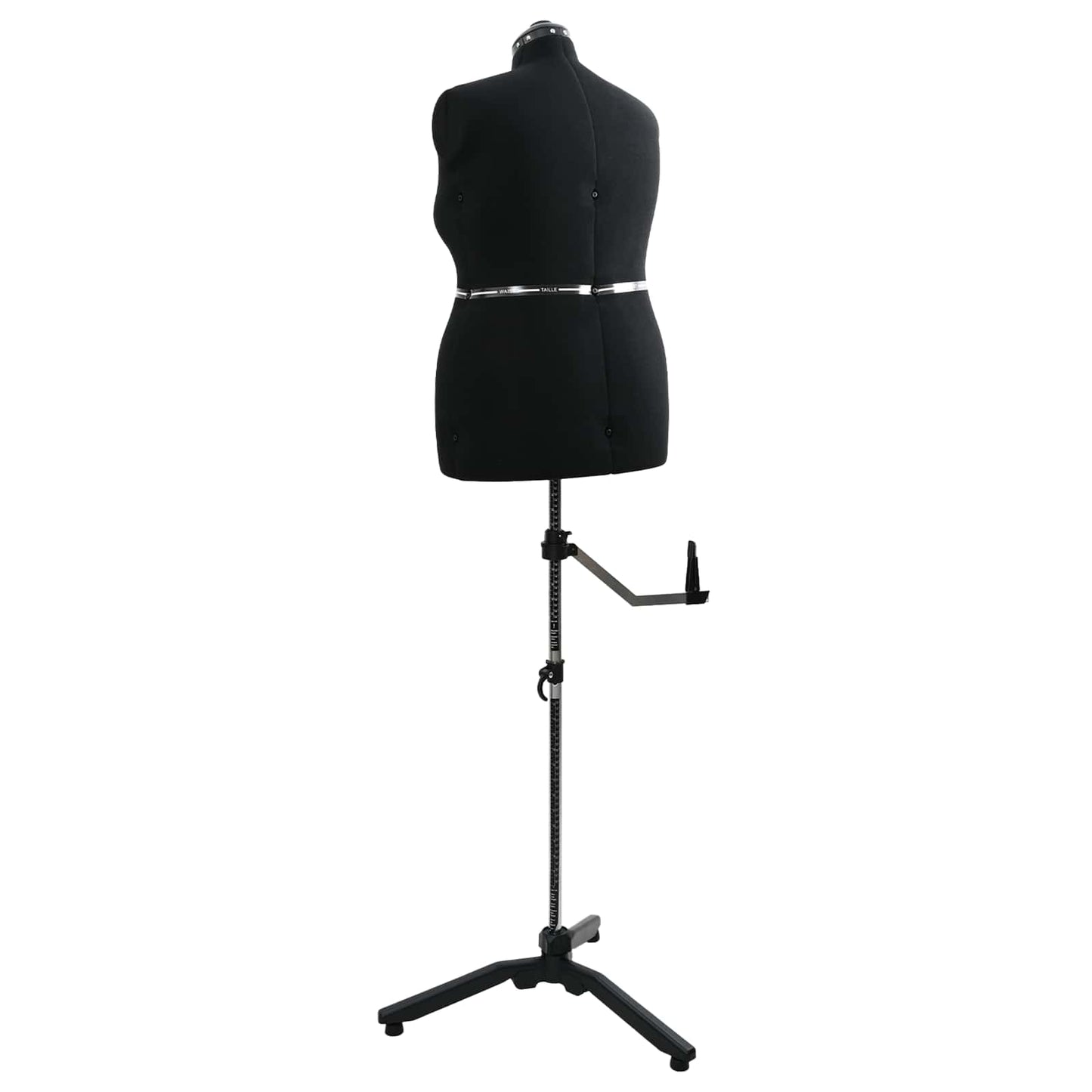 Verstellbare Kleiderform für Damen Schwarz L Samt