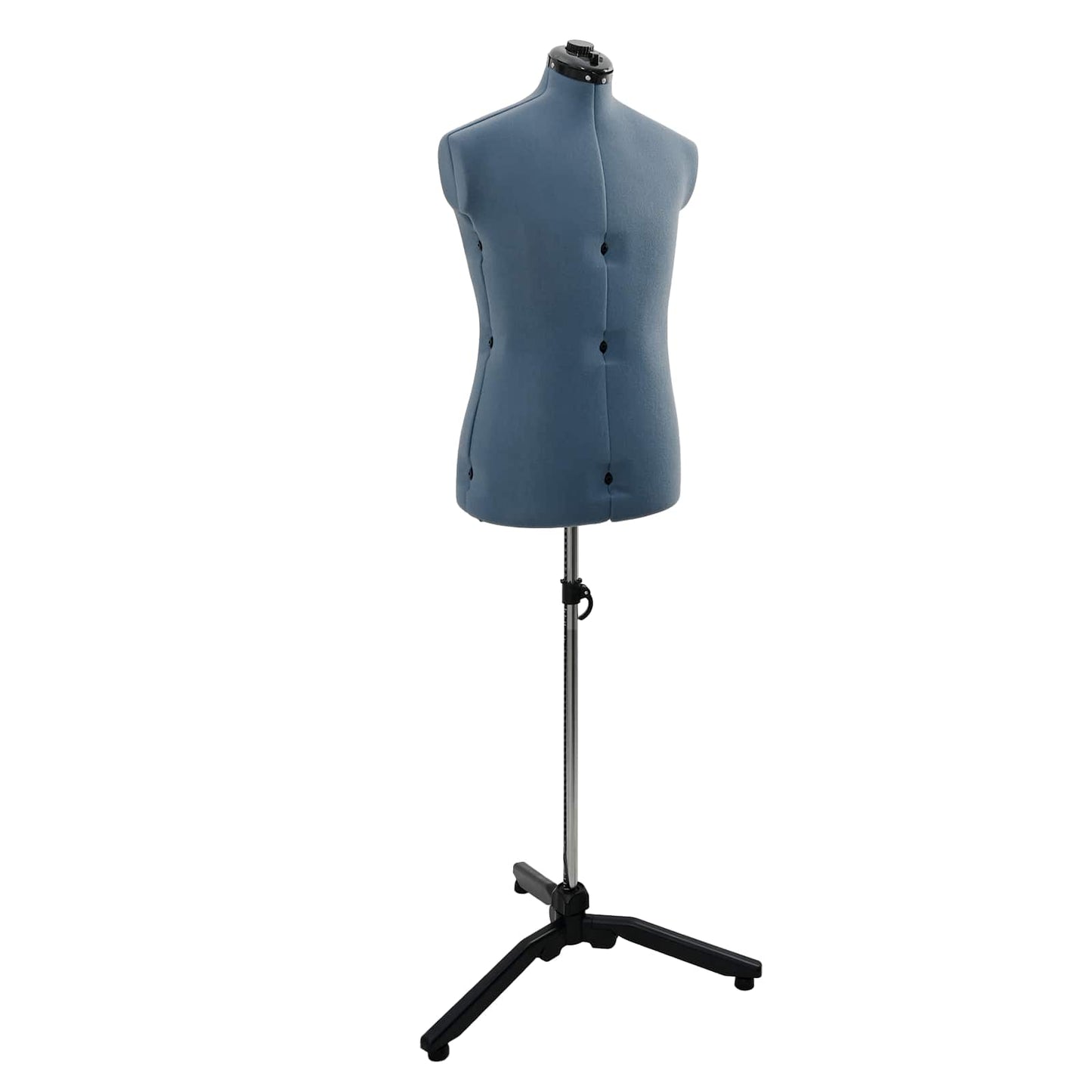 Verstellbare Schneiderpuppe für Männer Blau 37,5-45,5 Zoll
