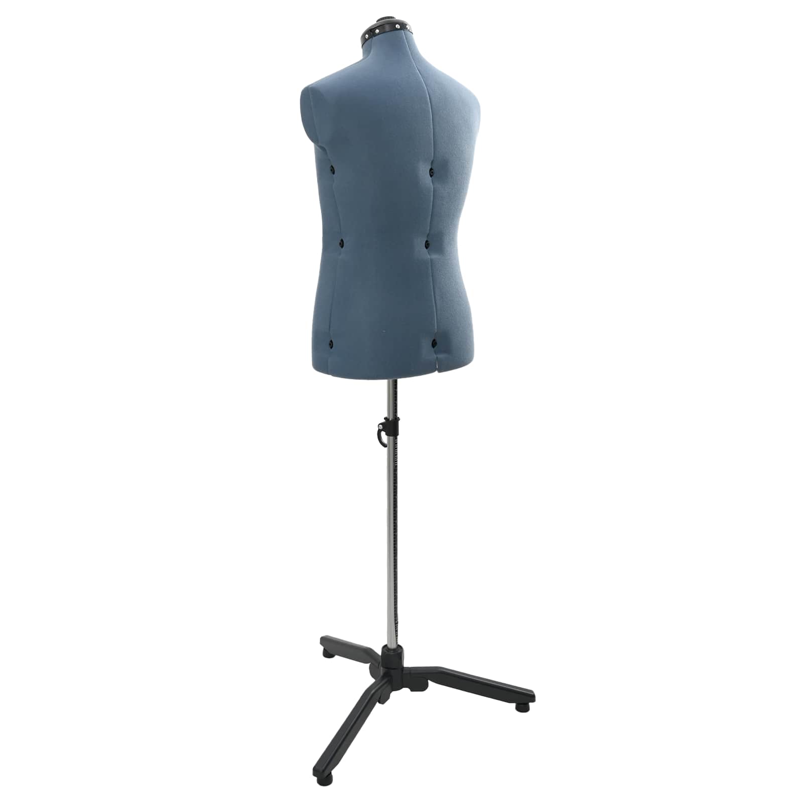 Verstellbare Schneiderpuppe für Männer Blau 37,5-45,5 Zoll