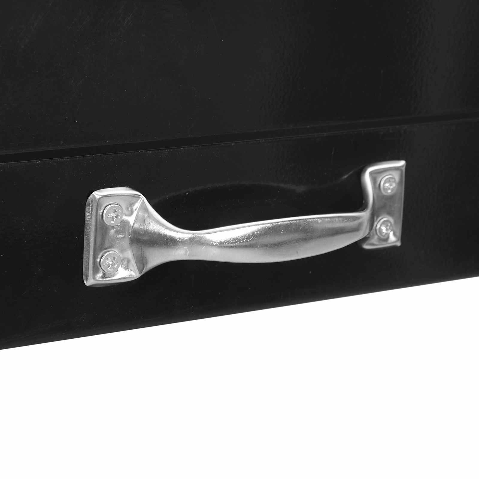 Werkbank mit Regal Schwarz 80 x 40 x 91 cm Sperrholz und Metall