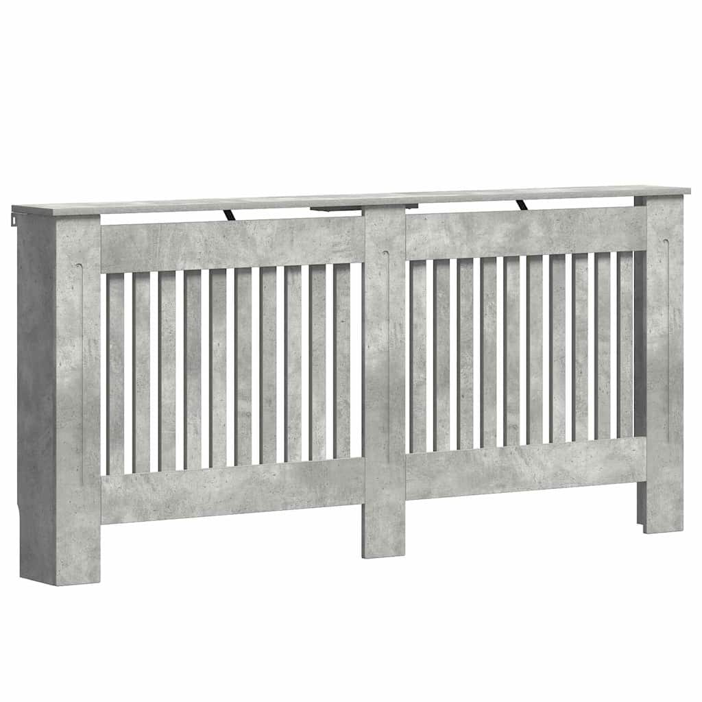 Heizkörperabdeckung Betongrau 172 x 19 x 81,5 cm Holzwerkstoff