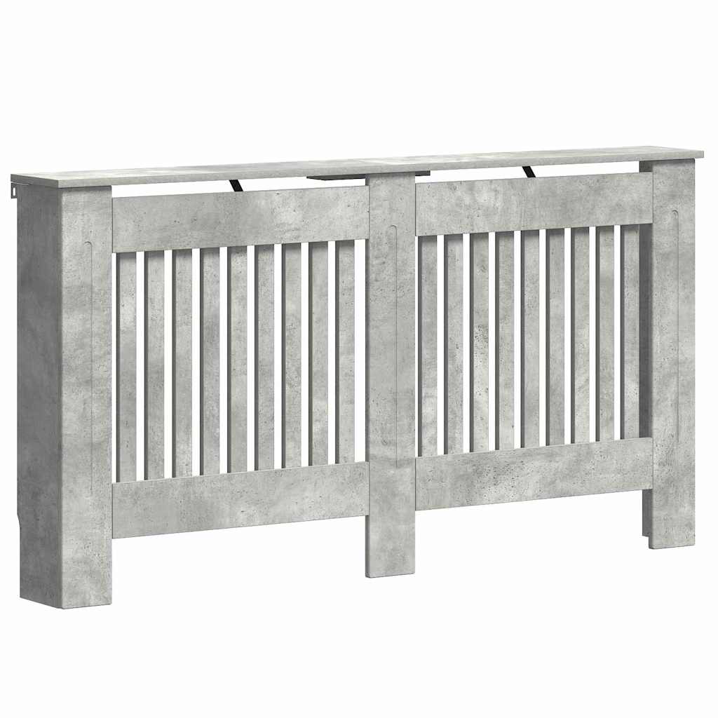 Heizkörperabdeckung Betongrau 152 x 19 x 81,5 cm Holzwerkstoff