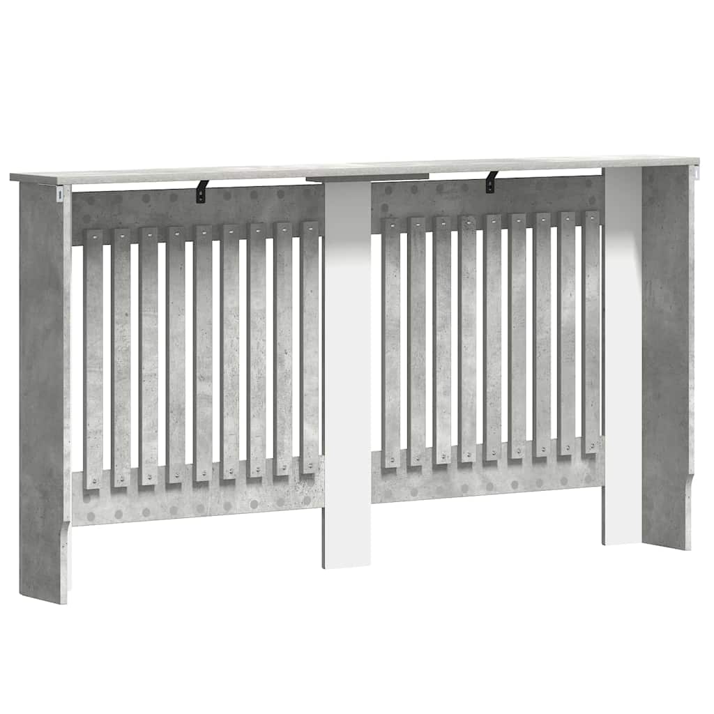 Heizkörperabdeckung Betongrau 152 x 19 x 81,5 cm Holzwerkstoff
