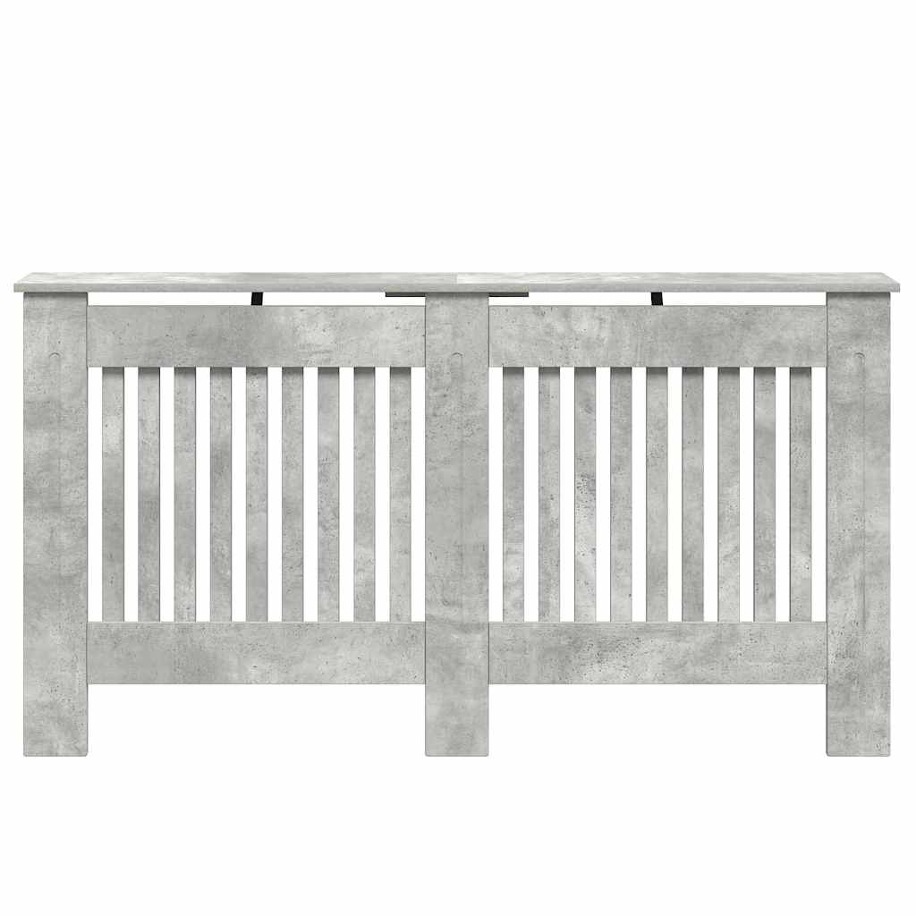 Heizkörperabdeckung Betongrau 152 x 19 x 81,5 cm Holzwerkstoff