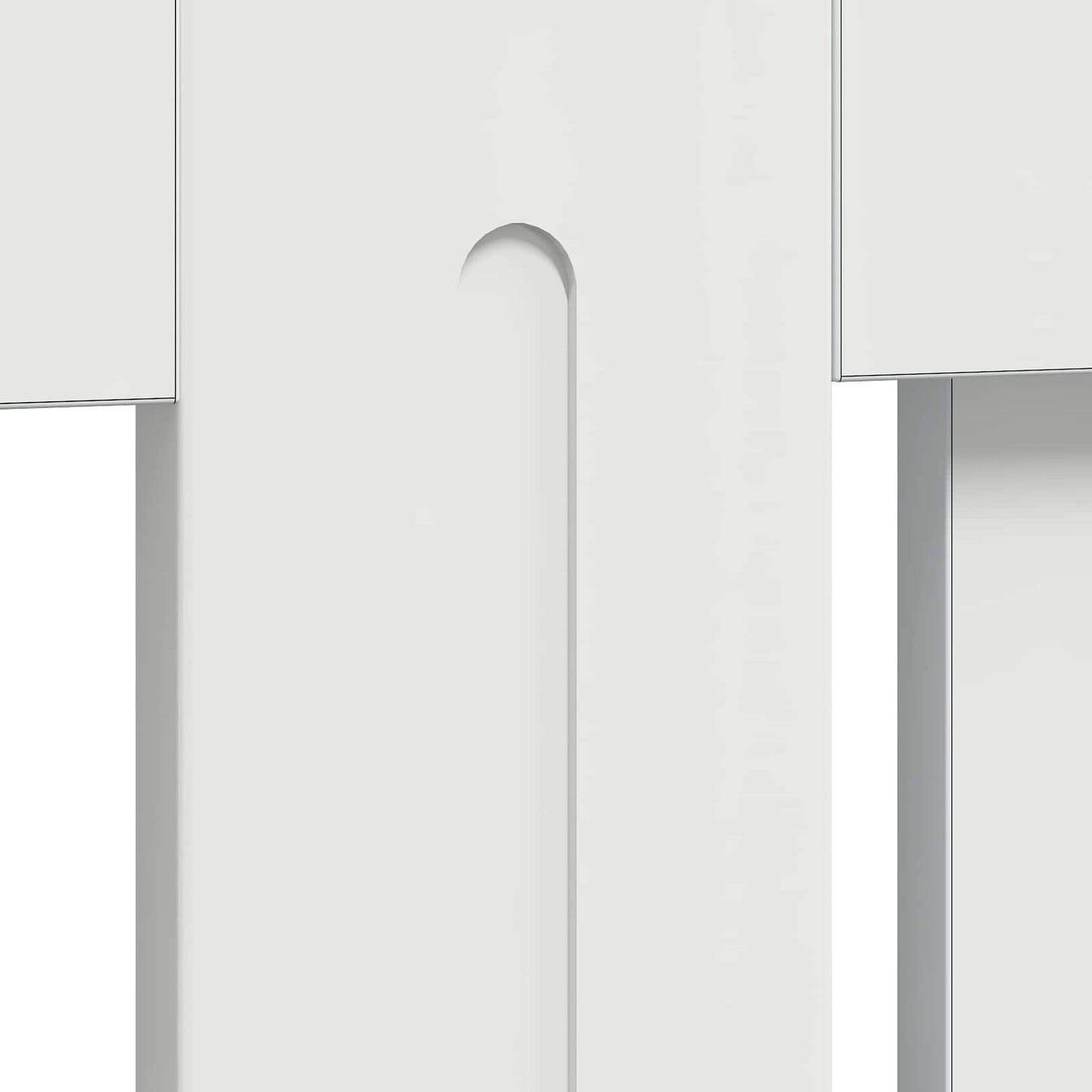 Heizkörperabdeckung Hochglanz Weiß 152 x 19 x 81,5 cm