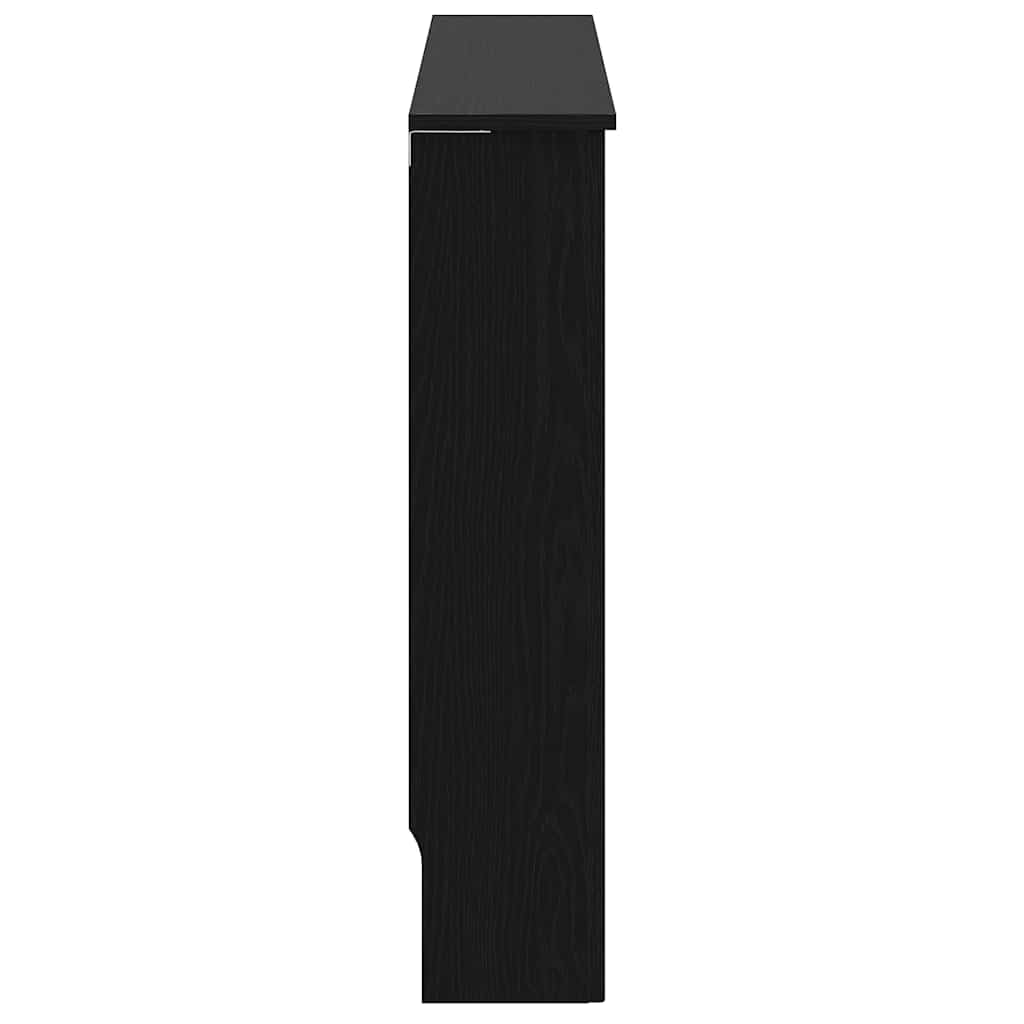 Heizkörperabdeckung Schwarz Eichen-Optik 152 x 19 x 81,5 cm