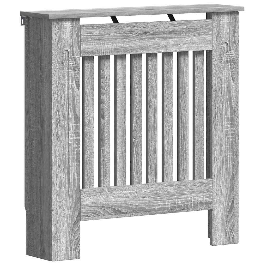 Heizkörperabdeckung Sonoma-Grau 78 x 19 x 81,5 cm Holzwerkstoff