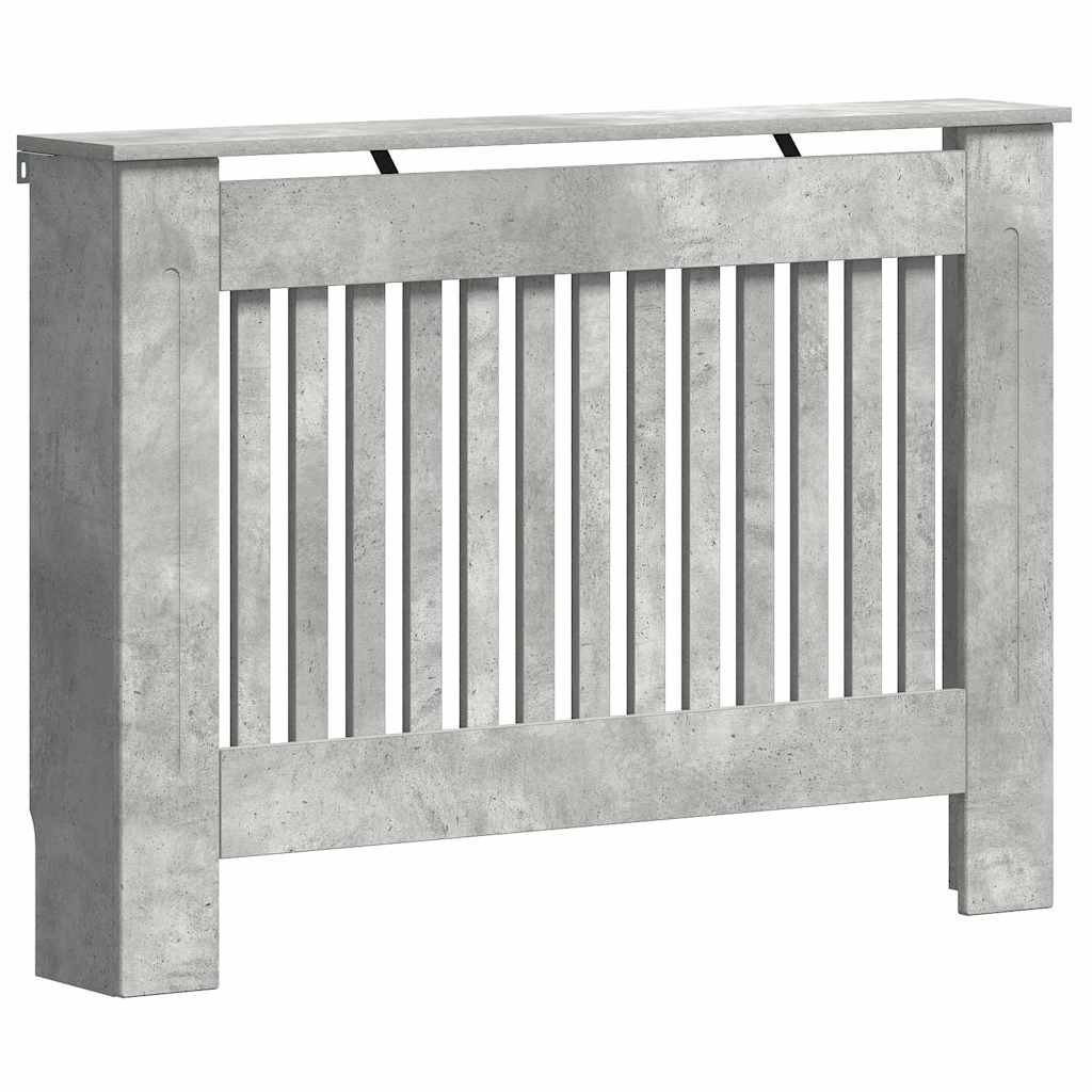 Heizkörperabdeckung Betongrau 112 x 19 x 81,5 cm Holzwerkstoff