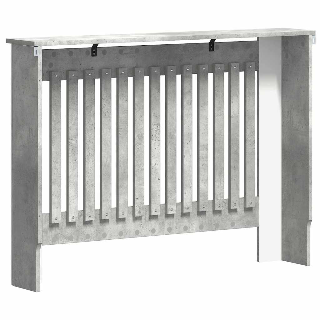 Heizkörperabdeckung Betongrau 112 x 19 x 81,5 cm Holzwerkstoff