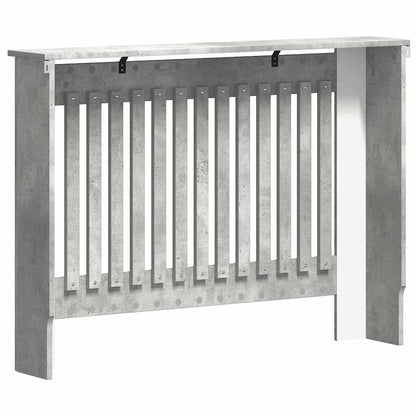 Heizkörperabdeckung Betongrau 112 x 19 x 81,5 cm Holzwerkstoff