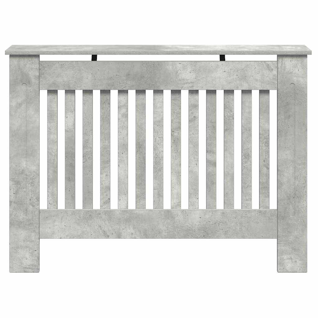 Heizkörperabdeckung Betongrau 112 x 19 x 81,5 cm Holzwerkstoff