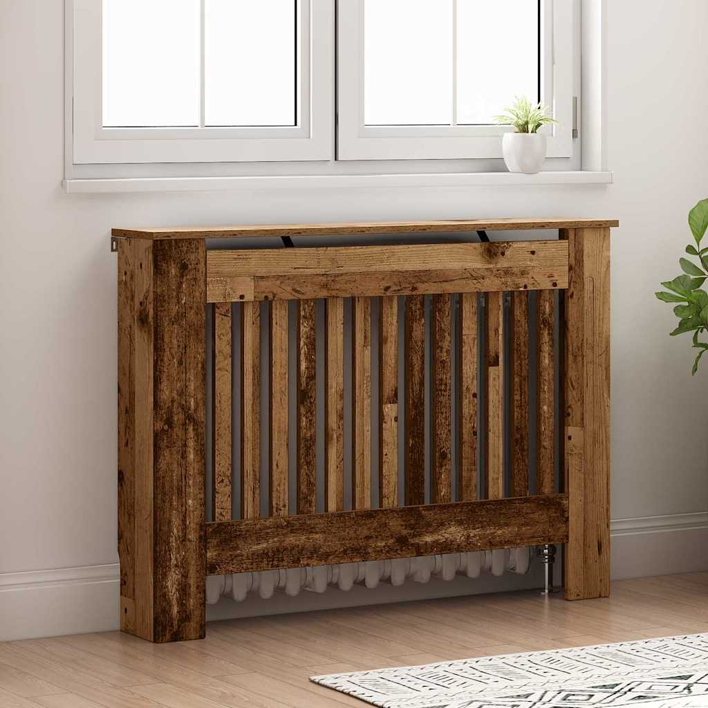Heizkörperabdeckung Altholz 112 x 19 x 81,5 cm Holzwerkstoff