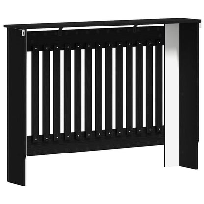 Heizkörperabdeckung Schwarz Eichen-Optik 112 x 19 x 81,5 cm