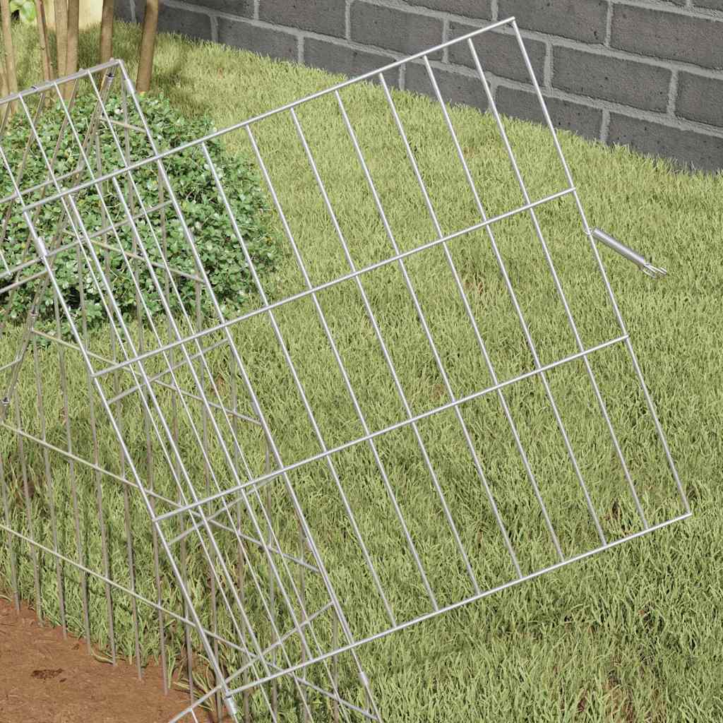 Hasenkäfig Silber 215 x 55 x 55 cm Verzinkter Stahl